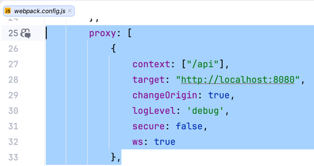 reverse proxy webpack