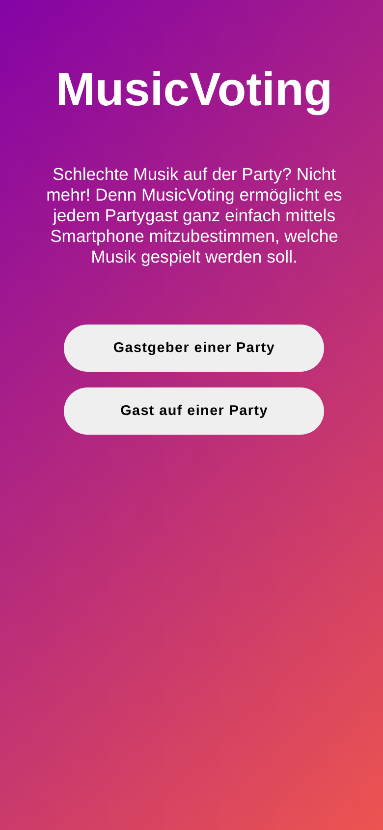 Screenshot Startseite